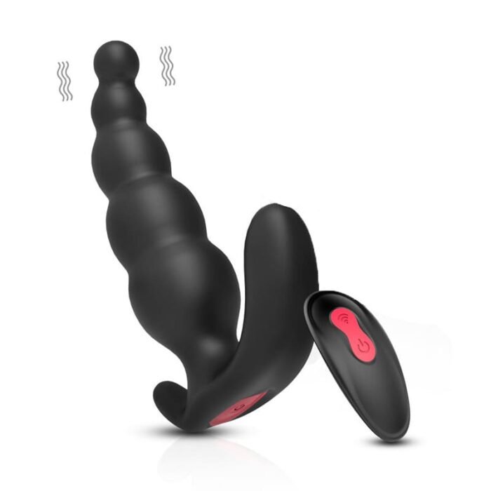 Deluxe Analkugeln Anal Dildo Vibratoren Analplug mit 9 Vibrations und 3 Rotations Buttplug Prostata Stimulator