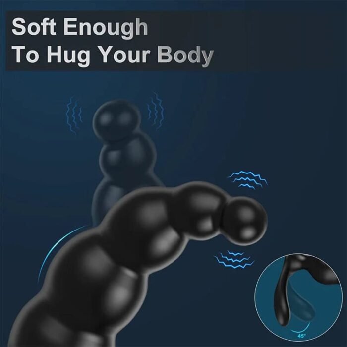 Deluxe Analkugeln Anal Dildo Vibratoren Analplug mit 9 Vibrations und 3 Rotations Buttplug Prostata Stimulator