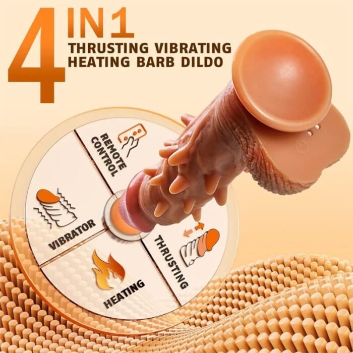 Dildo Sexspielzeug Vibration für Frauen mit 3 Teleskop & 9 Vibrationsmodi Dildos Vibrator Sex Spielzeug für Paare