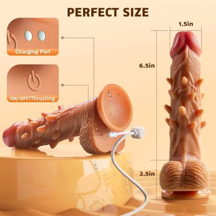 Dildo Sexspielzeug Vibration für Frauen mit 3 Teleskop & 9 Vibrationsmodi Dildos Vibrator Sex Spielzeug für Paare