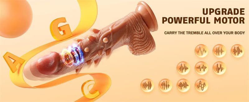 Dildo Sexspielzeug Vibration für Frauen mit 3 Teleskop & 9 Vibrationsmodi Dildos Vibrator Sex Spielzeug für Paare