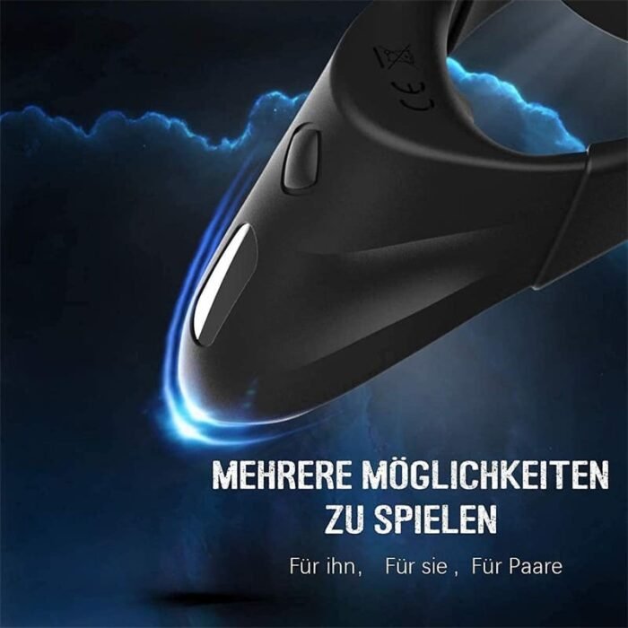 Doppel Penisring Vibrator mit 10 Vibrationsmodi Sex Spielzeug für Paare Extrem Dual Cockring mit Fernbedienung