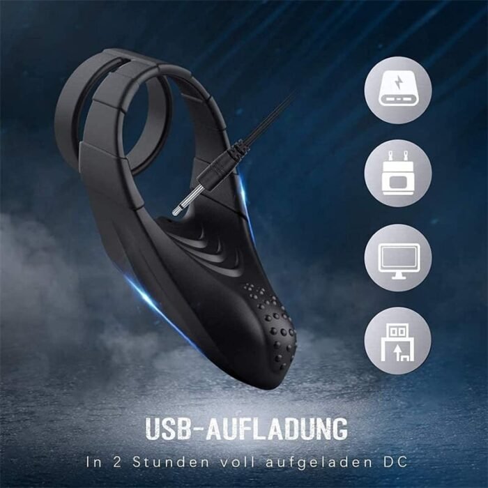 Doppel Penisring Vibrator mit 10 Vibrationsmodi Sex Spielzeug für Paare Extrem Dual Cockring mit Fernbedienung