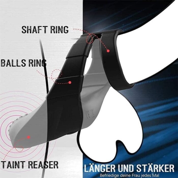Doppel Penisring Vibrator mit 10 Vibrationsmodi Sex Spielzeug für Paare Extrem Dual Cockring mit Fernbedienung