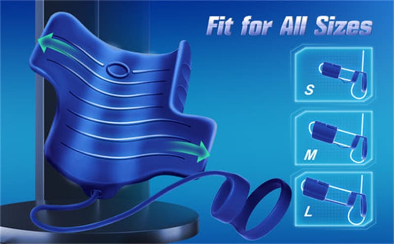 Dual Penis Ring Vibrator Penistrainer mit 9 Vibrationsmodi Cockring Sex Spielzeug für die Männer mit App & Fernbedienung