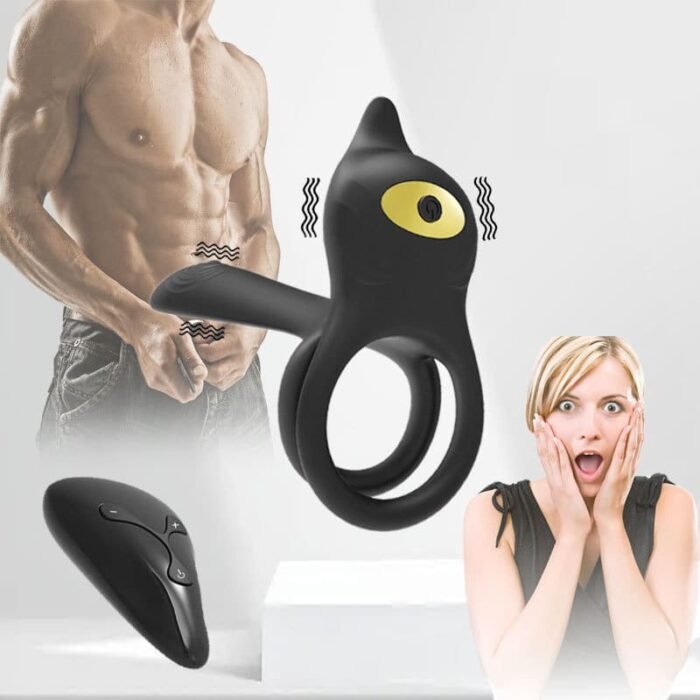 Dual Penis Ring Vibrator Sex Spielzeug Für Die Paare mit 10 Vibrationsmodi Erotik Cockring Dual Penisringe
