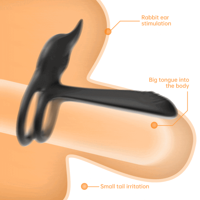 Dual Penis Ring Vibrator Sex Spielzeug Für Die Paare mit 10 Vibrationsmodi Erotik Cockring Dual Penisringe