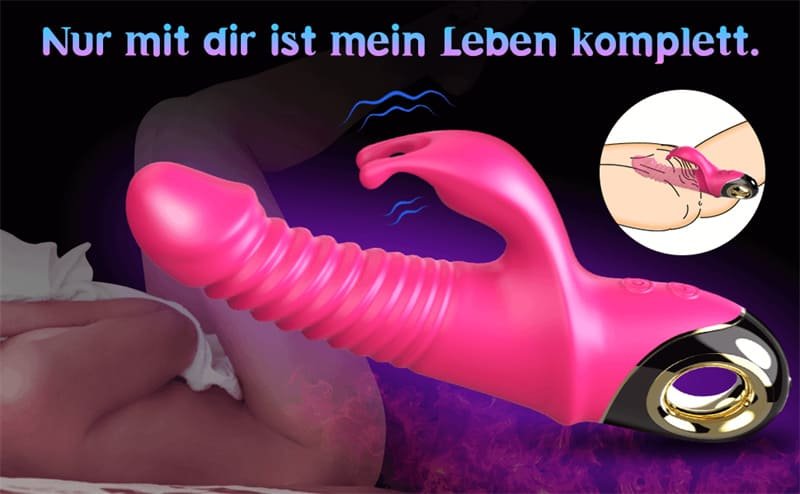 G-Punkt Vibration für Frauen Sexspielzeug Stoßvibrator mit 9 Starke Vibrationsmodi Rabbit Vibrator