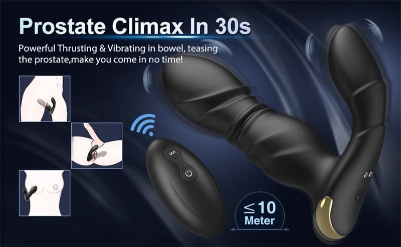 GUIMI Prostata Stimulation Männer mit 9 Vibrationen Anal Vibrator Analdildo Sex Spielzeug für die Männer