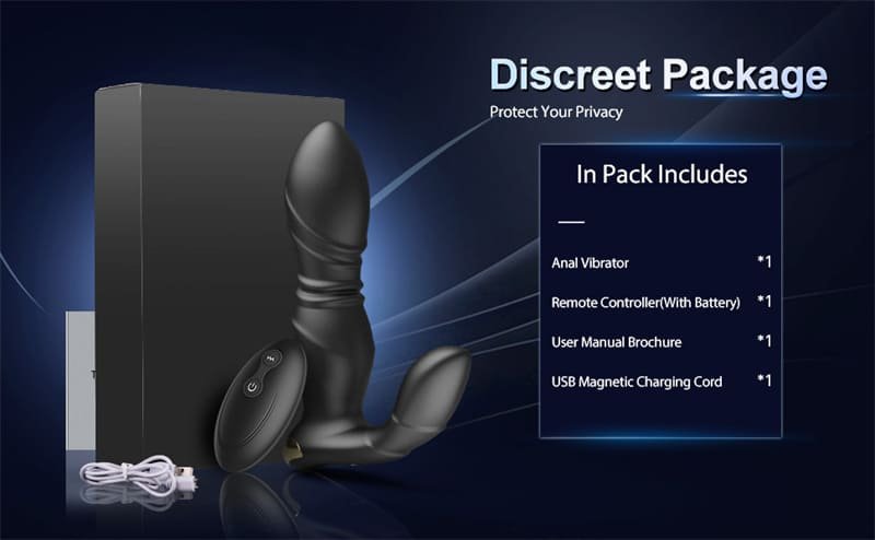 GUIMI Prostata Stimulation Männer mit 9 Vibrationen Anal Vibrator Analdildo Sex Spielzeug für die Männer