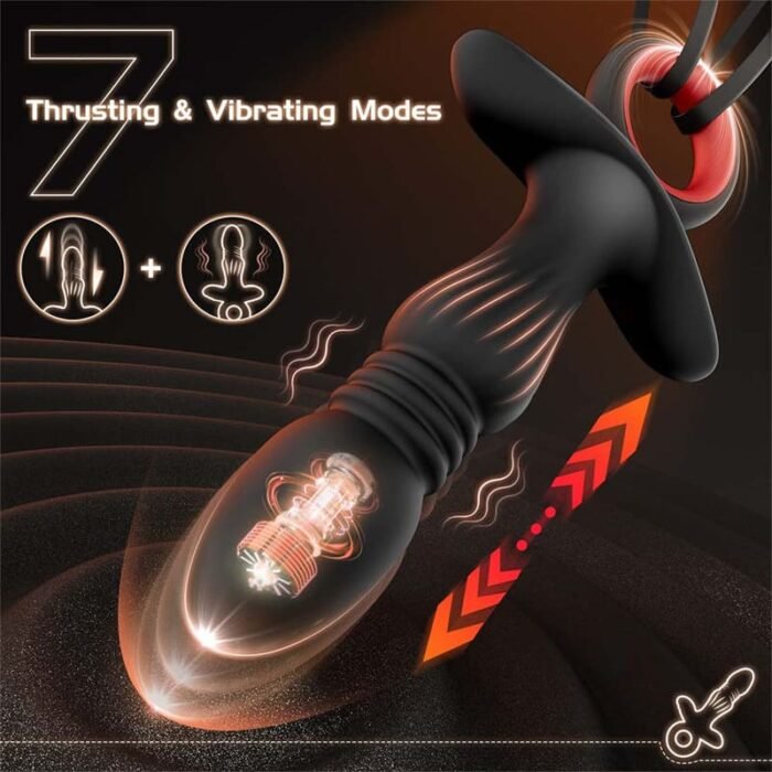 HGOD Analvibratoren für Männ Prostata Stimulation mit 9 Vibrations Anal Vibrator für Männer mit APP & Fernbedienung