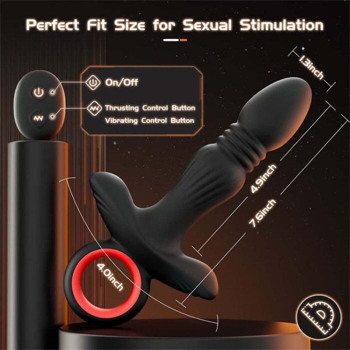 HGOD Analvibratoren für Männ Prostata Stimulation mit 9 Vibrations Anal Vibrator für Männer mit APP & Fernbedienung