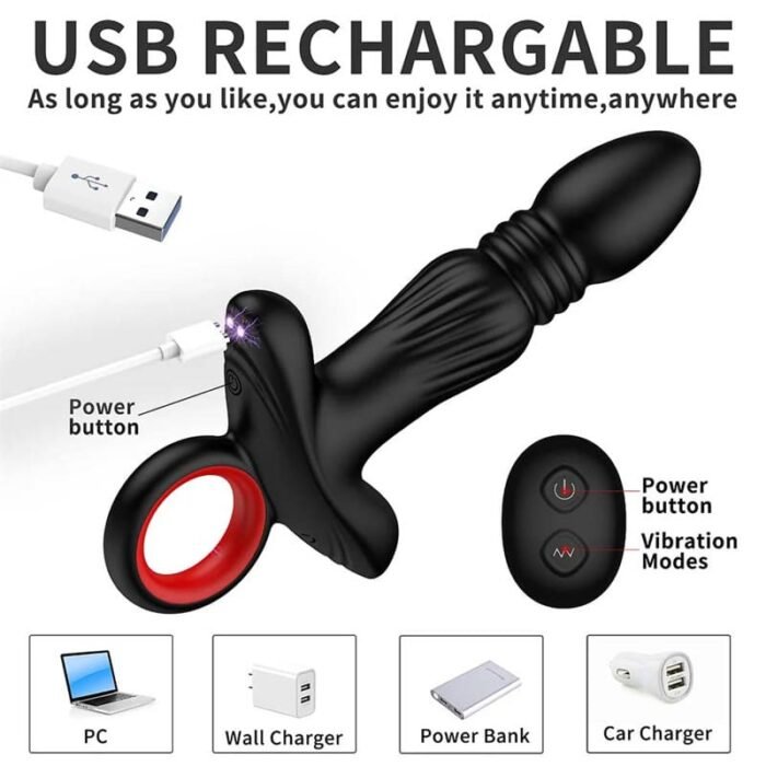 HGOD Analvibratoren für Männ Prostata Stimulation mit 9 Vibrations Anal Vibrator für Männer mit APP & Fernbedienung