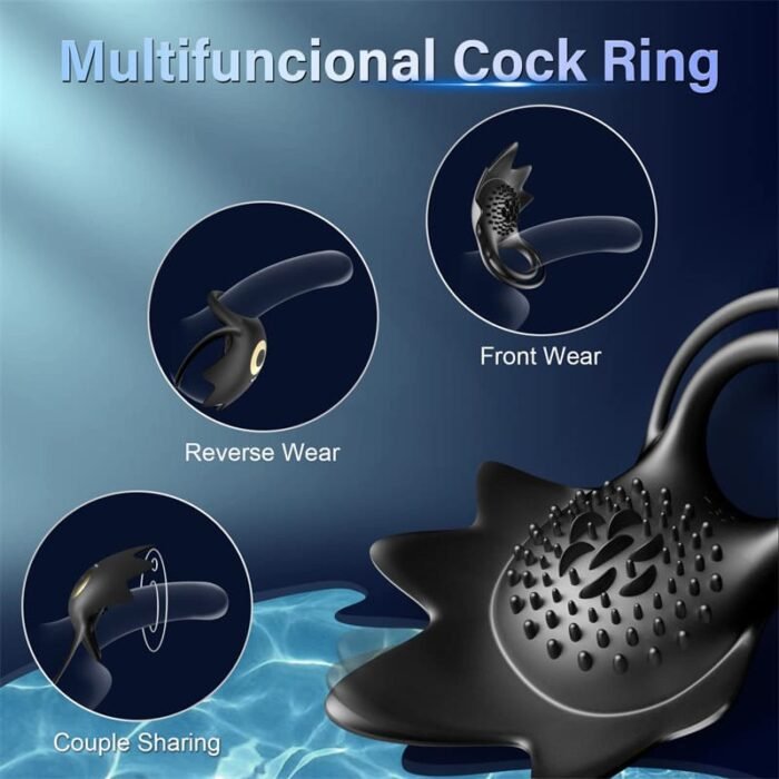 KIDIMI Starfish Penisring Sex Spielzeug für die Paare mit 10 Vibrationsmodi Cockring Penis Sleeve