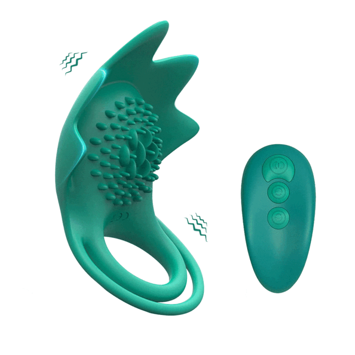 KIDIMI Starfish Penisring Sex Spielzeug für die Paare mit 10 Vibrationsmodi Cockring Penis Sleeve