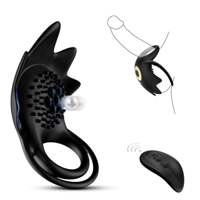 KIDIMI Starfish Penisring Sex Spielzeug für die Paare mit 10 Vibrationsmodi Cockring Penis Sleeve