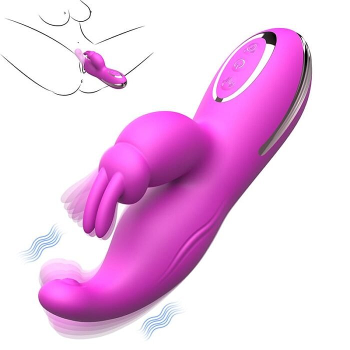 Lovesvibe 10 Vibrationsmodi Rabbit G-Punkt Vibrator mit Brustwarzen- und Vagina-Massage