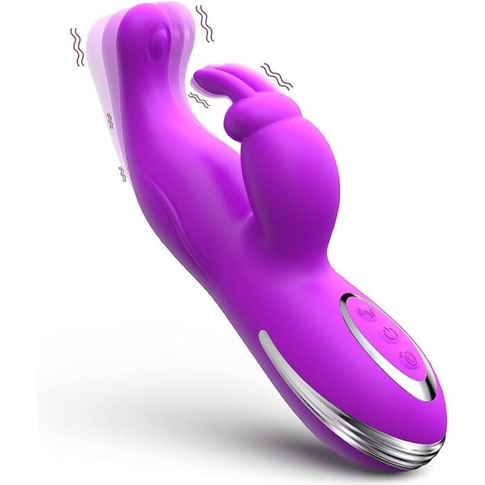 Lovesvibe 10 Vibrationsmodi Rabbit G-Punkt Vibrator mit Brustwarzen- und Vagina-Massage