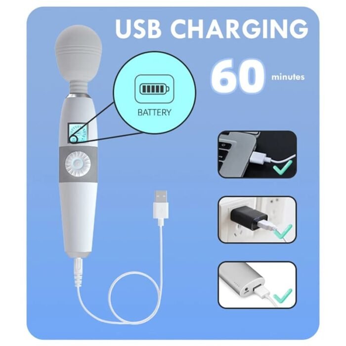 Lovesvibe AV Massagestab & Magic Wand mit 20 Vibrationsmodi G-Punkt Vibratoren Sex spielzeug für die frau