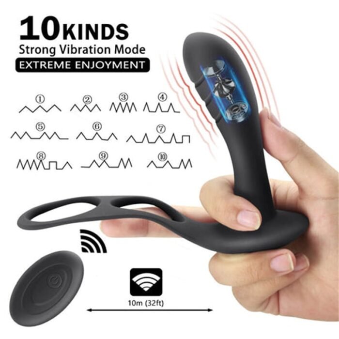 Lovesvibe Analvibratoren für Mann Analplug mit 10 Vibrationsmodi Sexspielzeug Anal Dildo