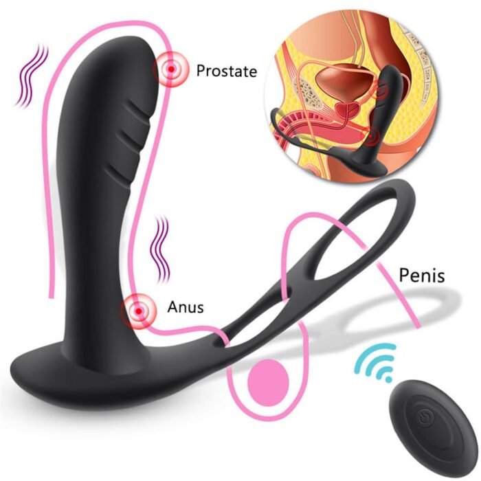 Lovesvibe Analvibratoren für Mann Analplug mit 10 Vibrationsmodi Sexspielzeug Anal Dildo