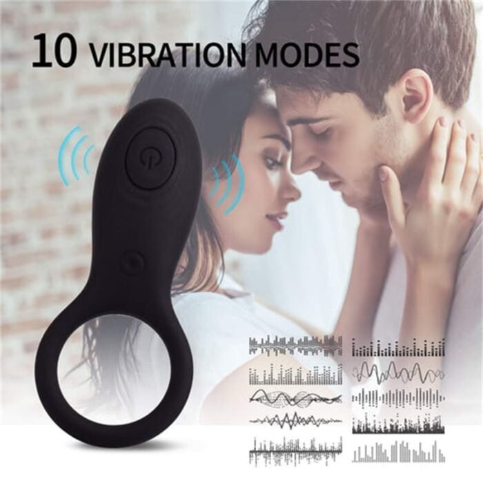 Lovesvibe Cockring Vibrator für G-Punkt mit 10 Vibrationsmodi Silikon Penisring mit Fernbedienung