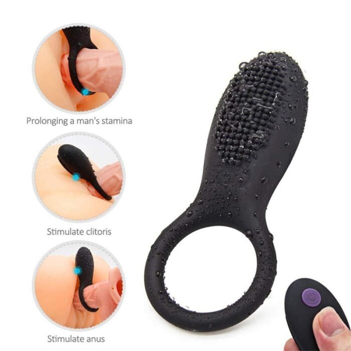 Lovesvibe Cockring Vibrator für G-Punkt mit 10 Vibrationsmodi Silikon Penisring mit Fernbedienung