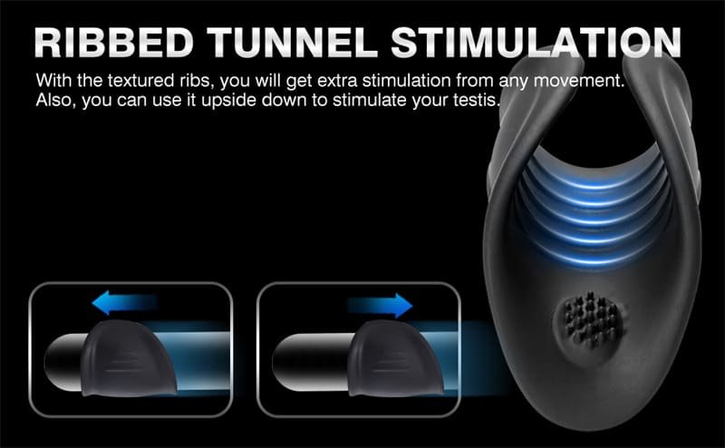 Lovesvibe Glans Vibrator Stimulator für Männer mit 10 Vibrationsmodi Penisringe Sex Spielzeug für die Männer Paare