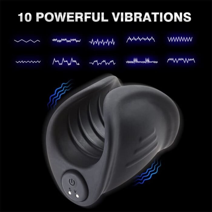 Lovesvibe Glans Vibrator Stimulator für Männer mit 10 Vibrationsmodi Penisringe Sex Spielzeug für die Männer Paare