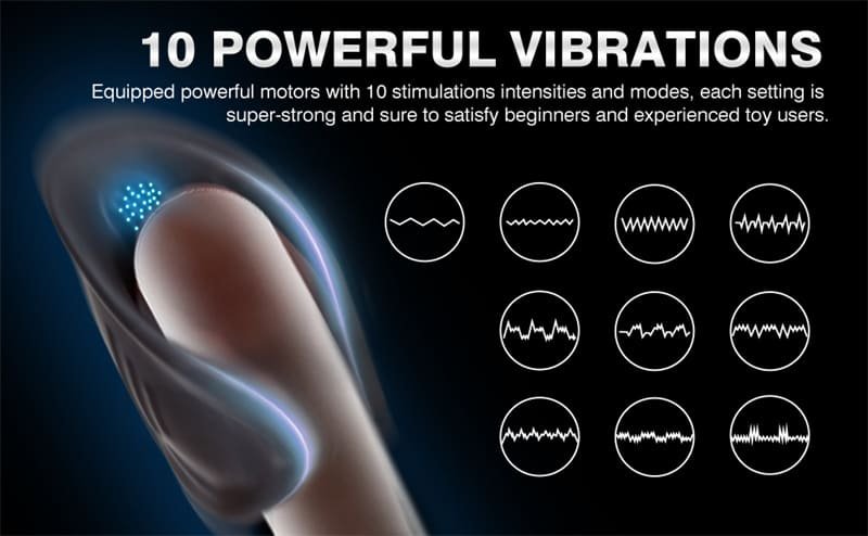 Lovesvibe Glans Vibrator Stimulator für Männer mit 10 Vibrationsmodi Penisringe Sex Spielzeug für die Männer Paare