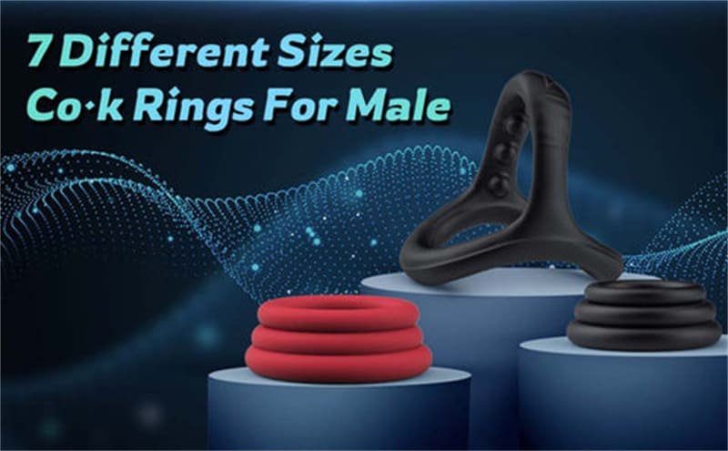 Lovesvibe Penisring Sextoysets mit 7 Größen Penisring Sexspielzeug Sex Spielzeug für die Männer Paare