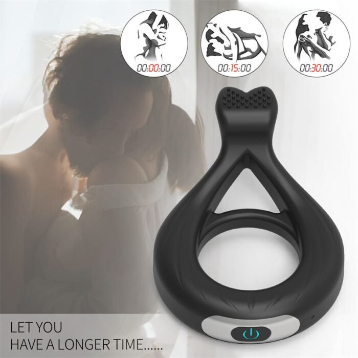 Lovesvibe Penisring Vibrator mit Daumendesign mit 10 Vibrationsmodi für längere Erektion Stimulation Penis Sex Toys