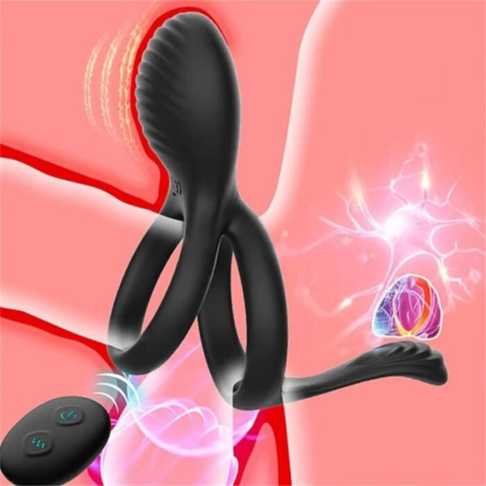 Lovesvibe Penisring mit Klitoris Stimulator, 7 Vibrationsmodi Sex Spielzeug für die Paare mit Fernbedienung