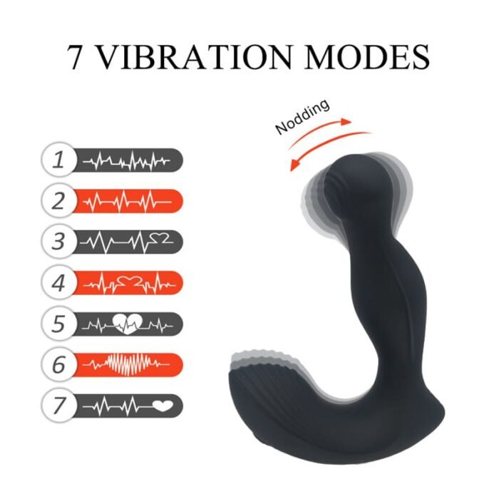 Lovesvibe Prostata Vibrator für Mann mit 7 Vibrations Analvibratoren Prostata Stimulation Männer Anal Toys Einsteiger