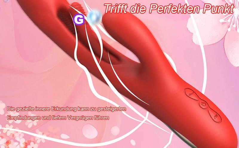 Lovesvibe Rabbit G-Punkt Vibrator mit 7 Vibrations & 7 Flattermodi Sex Spielzeug für die Frau Klitoris Stimulator