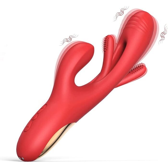 Lovesvibe Rabbit G-Punkt Vibrator mit 7 Vibrations & 7 Flattermodi Sex Spielzeug für die Frau Klitoris Stimulator