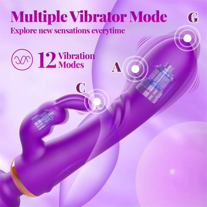 Lovesvibe Rabbit Vibrator Sex Spielzeug für Paare mit 12 Vibrationsmodi G-Punkt Vibratoren