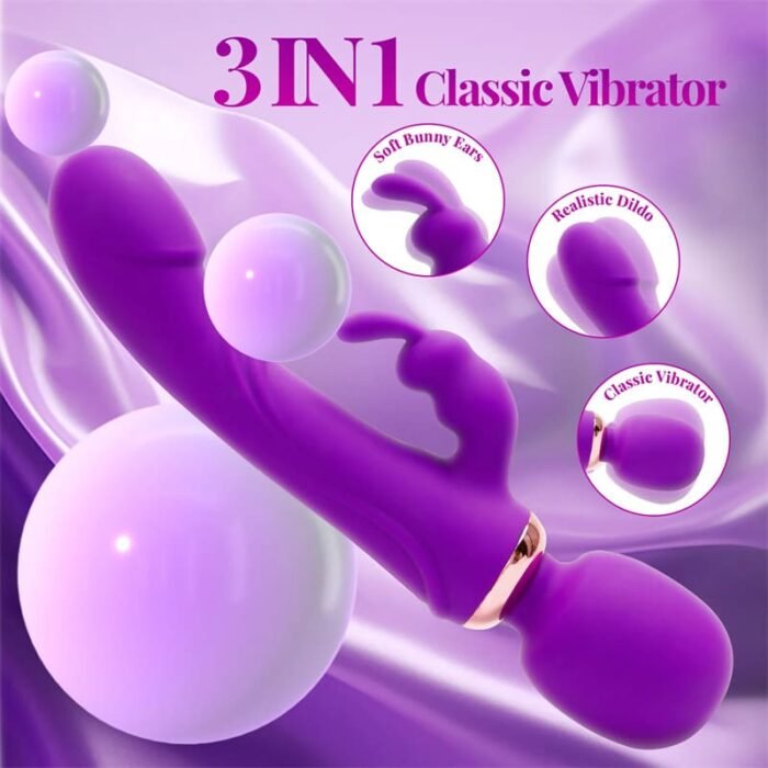 Lovesvibe Rabbit Vibrator Sex Spielzeug für Paare mit 12 Vibrationsmodi G-Punkt Vibratoren