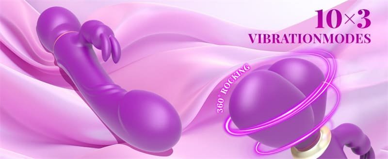 Lovesvibe Rabbit Vibrator Sex Spielzeug für Paare mit 12 Vibrationsmodi G-Punkt Vibratoren