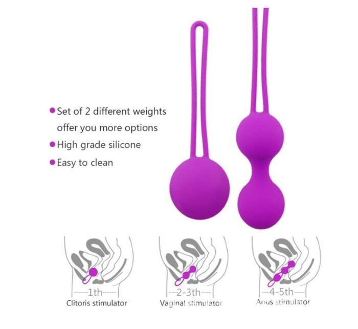 Lovesvibe Silikon Analkugeln Anal Kette mit 1/2/3 Kugeln Analplugs für Eine Sexuelle Stimulation Schrittweise