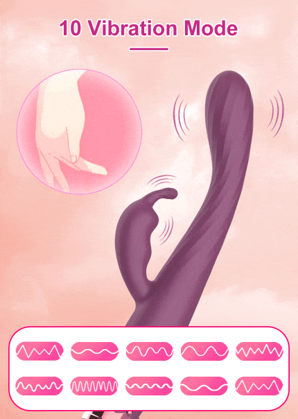 Lovesvibe Silikon G-Punkt Vibrator für Frauen mit 10 Vibrationsmodi Nippel Klitoris Stimulation