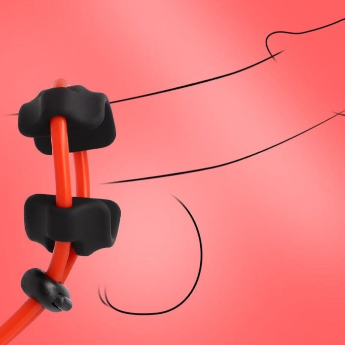 Lovesvibe Verstellbarer Penisring aus Silikon Sex-Spielzeug für Penis und Hoden
