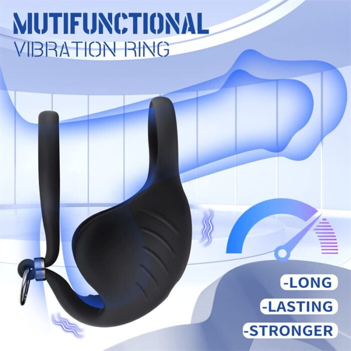Manta Dual Penis Ring Vibrator mit 9 Vibrationsmodi Sex Spielzeug Für Die Paare Penisring