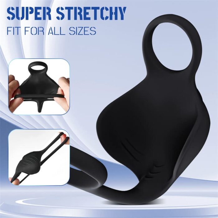 Manta Dual Penis Ring Vibrator mit 9 Vibrationsmodi Sex Spielzeug Für Die Paare Penisring