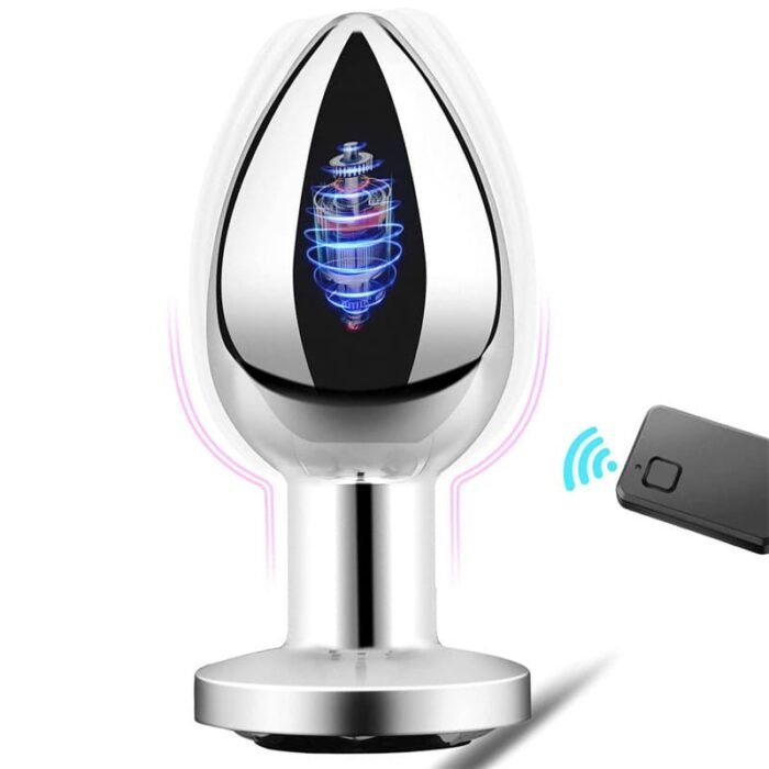 Metall Anal Plug Vibrator Sex Spielzeug für die Männer Frau mit 10 Vibrationen Anal Vibrator mit Fernbedienung
