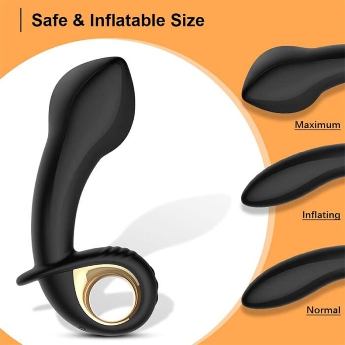 Mr.heer Analvibratoren Automatischer Inflatable Prostata Stimulation Männer mit 10 Modi und Fernbedienung