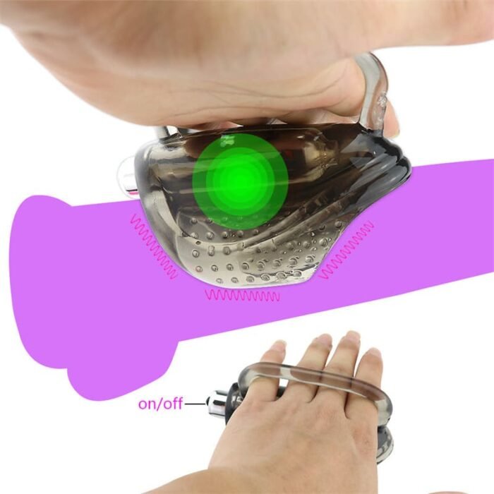 Penisring Vibrator Penishülle Sex Spielzeug für die Männer Silikon Cockring Vibratoren mit Hoden Vibrierende