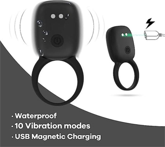 Penisring Vibrator mit 10 kraftvolle Vibrationen, 2 Modelle Penisinge Sextoysets für Ihn Paare Sex