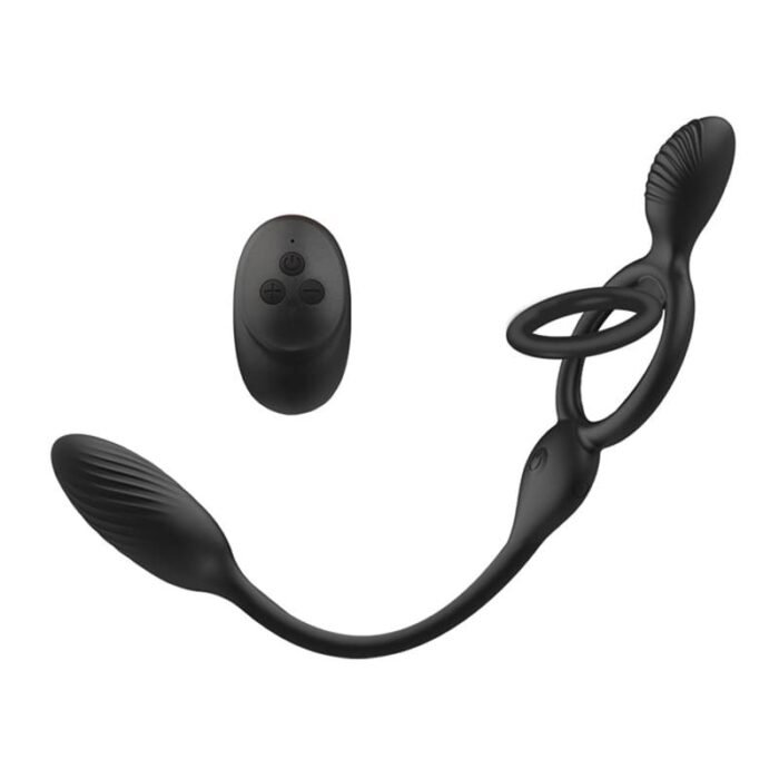 Penisring Vibrator mit Prostata Vibratoren, 10 Vibrationsmodi Dual Penisringe Sex Spielzeug für die Männer