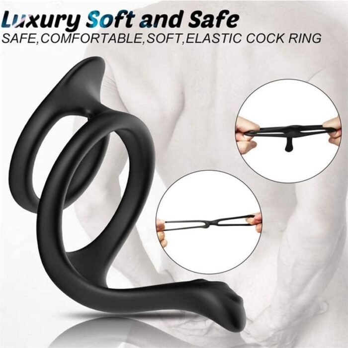 Penisringe Wiederverwendbares Silikon Cockring Penis Sleeve Sexspielzeug für die Paare